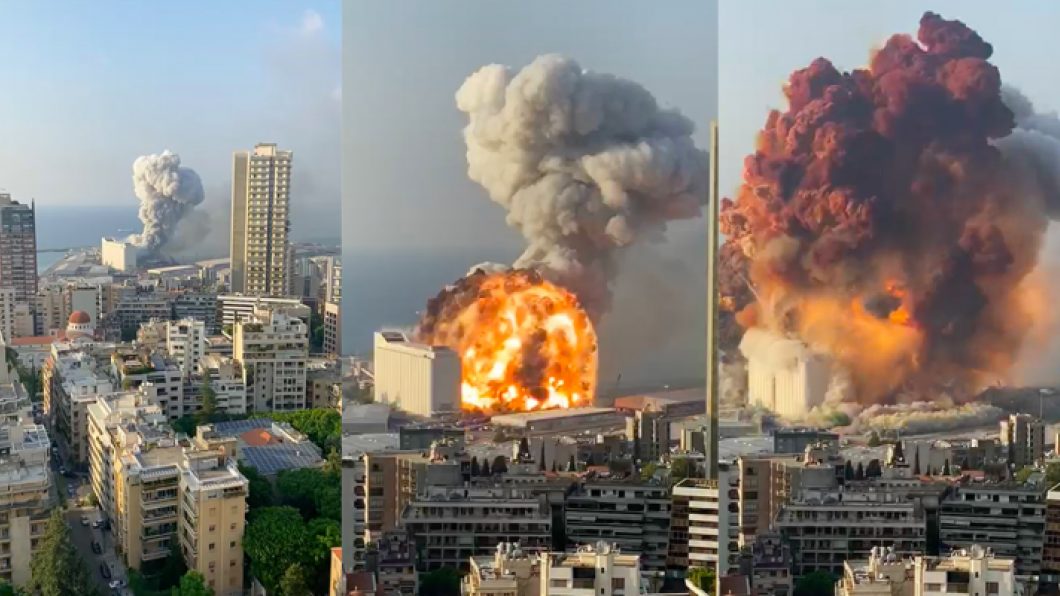 Foto explosie Beiroet