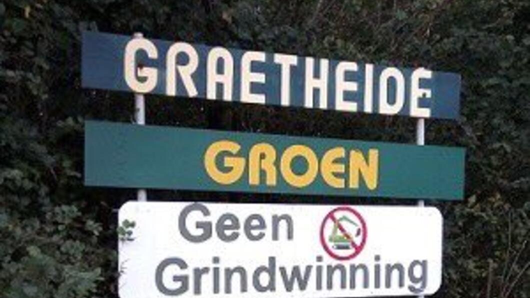 Graetheide geen ontgrinding