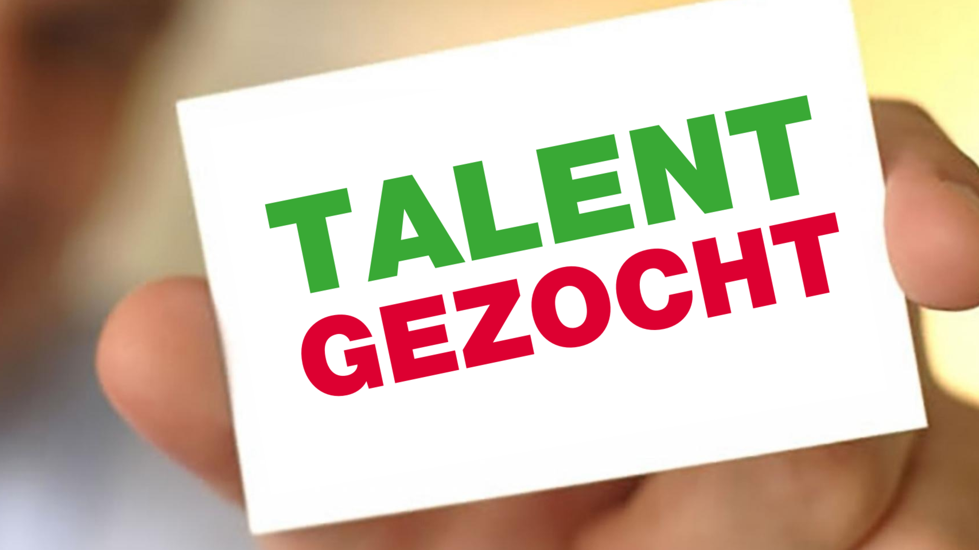 Talent gezocht